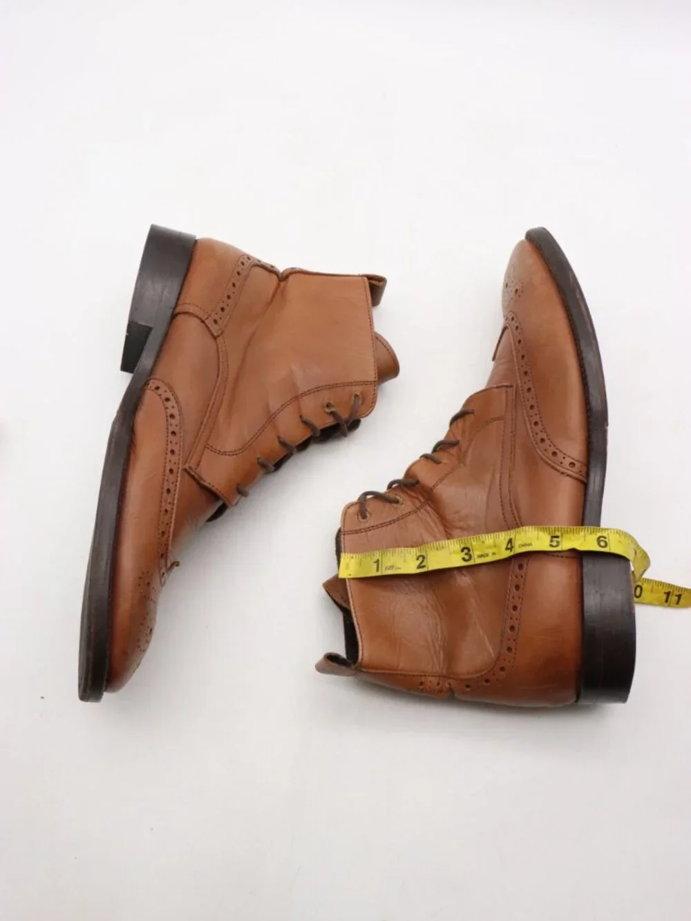 To Boot New York Adam Derrick Men's Size 10.5 Brown Wingtip Boots Made in Italy